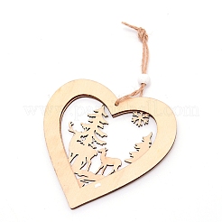 Wooden Ornaments&nbsp;WOOD-WH0107-65