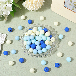 Rubberized Style Imitated Silicone Acrylic Beads&nbsp;MACR-PA0001-06B-02