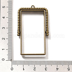Alloy Open Back Bezel Pendants&nbsp;PALLOY-I223-07AB
