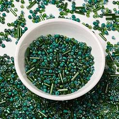 Opaque & Transparent Inside Colours Glass Seed Beads&nbsp;SEED-F004-02F
