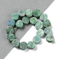 Electroplated Natural Druzy Agate Beads Strands&nbsp;G-M433-01K