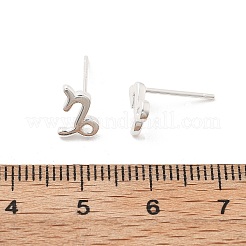 925 Sterling Silver Stud Earrings&nbsp;EJEW-K303-01S-10