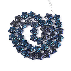 Electroplate Transparent Glass Beads Strands&nbsp;EGLA-N020-02G