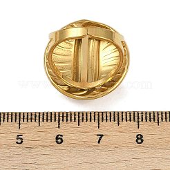 Flat Round 304 Stainless Steel Enamel Finger Rings for Women&nbsp;RJEW-G355-07G-02