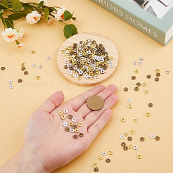 300Pcs 3 Colors Tibetan Style Alloy Wavy Spacer Beads&nbsp;TIBEB-DC0001-07