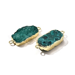 Natural Dyed Quartz Crystal Links Connector Charms&nbsp;G-K189-02LG-03