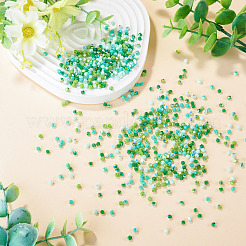 4 Strands 4 Colors AB Color Plated Opaque Glass Beads Strands&nbsp;GLAA-TADJ0001-20A