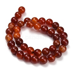 Natural Carnelian Beads Strands&nbsp;GG-CBA1CAF-A01-10mm