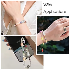 60Pcs 6 Colors Electroplate Glass Beads Strands&nbsp;EGLA-YW0005-70