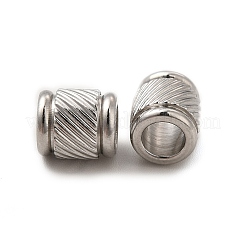 Non-Tarnish 201 Stainless Steel European Beads&nbsp;STAS-M089-02P