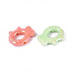 UV Plating Opaque Acrylic Bead Frame&nbsp;OACR-T028-75