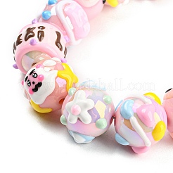 Hand Painted Acrylic with Enamel Beads&nbsp;MACR-K354-36