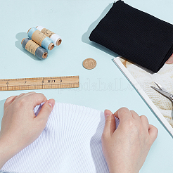 2Pcs 2 Colors Polyester Ribbing Fabric for Cuffs&nbsp;DIY-WR0004-78