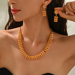 Vintage Alloy Flower Earrings & Necklaces Sets for Women&nbsp;CD6749