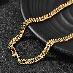 5.5MM 304 Stainless Steel Cuban Link Chain Necklaces for Men&nbsp;LS-NJEW-B134-08A-G