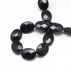 Synthetic Blue Goldstone Beads Strands&nbsp;G-R303-12