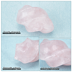 Torch Natural Rose Quartz Display Decorations&nbsp;DJEW-WH0042-08A-03