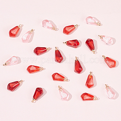 30Pcs 3 Colors Transparent Resin Pendants&nbsp;RESI-NB0001-99