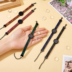 5Pcs DIY PU Leather Cord Bracelet Making Kits&nbsp;DIY-TA0012-05EB