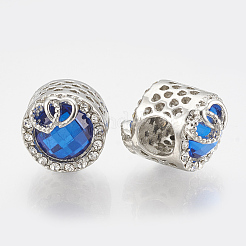 Alloy Rhinestone Beads&nbsp;PALLOY-T048-13P-01