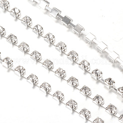 Brass Rhinestone Strass Chains&nbsp;CHC-T002-SS12-01S