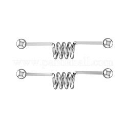 316L Surgical Stainless Steel Spiral Bar Industrial Barbell Cartilage Earrings&nbsp;FS-WG6688D-03