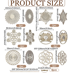 Wood Board Pendant Decorations&nbsp;WOOD-FG0001-50B