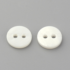 2-Hole Freshwater Shell Buttons&nbsp;LS-BUTT-S020-23-10mm
