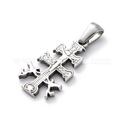 304 Stainless Steel Pendants&nbsp;STAS-U043-17P