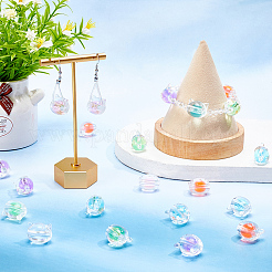 5 Bags 5 Colors Transparent Acrylic Beads&nbsp;MACR-WR0001-02