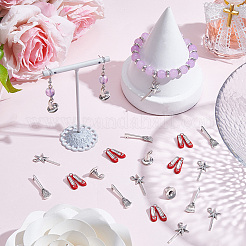 80Pcs 4 Styles Magic Girl Theme Alloy Pendants&nbsp;TIBEP-SC0003-66
