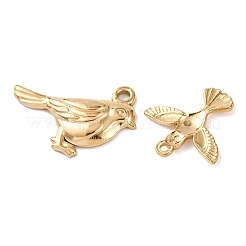 10Pcs 304 Stainless Steel Pendants&nbsp;STAS-P432-06G