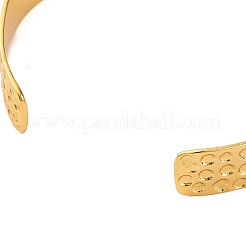 Rack Plating Brass Cuff Bracelets for Women&nbsp;BJEW-M040-12G-01