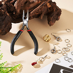 1Pc 5 inch Carbon Steel Chain Nose Pliers for Jewelry Making Supplies&nbsp;TOOL-TADJ0001-08