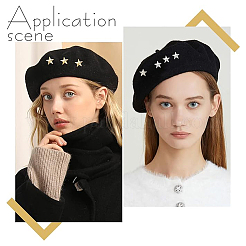 24Pcs 4 Colors Alloy Star Brooches&nbsp;JEWB-FH0001-41
