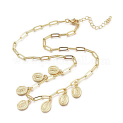Brass Pendant Necklaces&nbsp;NJEW-M185-01G
