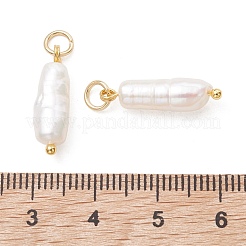 Natural Baroque Keshi Pearl Pendants&nbsp;PALLOY-JF05439-03