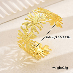 Hollow Out Brass Cuff Bangles for Women&nbsp;JS8489-1