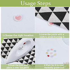 54Pcs 6 Bags Computerized Embroidery Polyester Iron on Sew on Patches&nbsp;PATC-FH0001-40