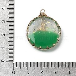 Christmas Alloy Resin Pendants&nbsp;CRES-D324-01KCG