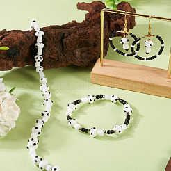 1Strand Handmade Lampwork Beads Strands&nbsp;LAMP-TA0001-84B