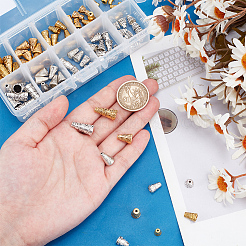 100Pcs 10 Style Tibetan Style Alloy Bead Cones&nbsp;FIND-PH0018-47