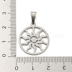 Non-Tarnish Laser Cut 304 Stainless Steel Pendants&nbsp;STAS-H184-18P