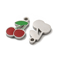 304 Stainless Steel Enamel Charms&nbsp;STAS-L022-006P