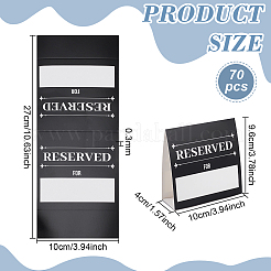 70Pcs Paper Hotel Resturant Reserved Table Signs&nbsp;AJEW-PH0007-76