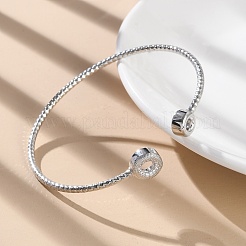 Clear Cubic Zirconia Open Cuff Bangle&nbsp;BJEW-G737-01P-02