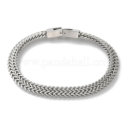 304 Stainless Steel Wheat Chain Bracelets for Women Men&nbsp;STAS-N117-02P