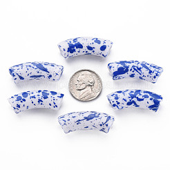 Opaque Spray Painted Acrylic Beads&nbsp;MACR-S372-001F-B05