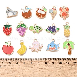 Alloy Enamel Pendants&nbsp;PALLOY-T097-02M