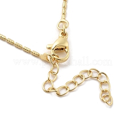 Flat Round with Santa Muerte Brass Micro Pave Cubic Zirconia Pendant Necklaces&nbsp;NJEW-S385-03B-G